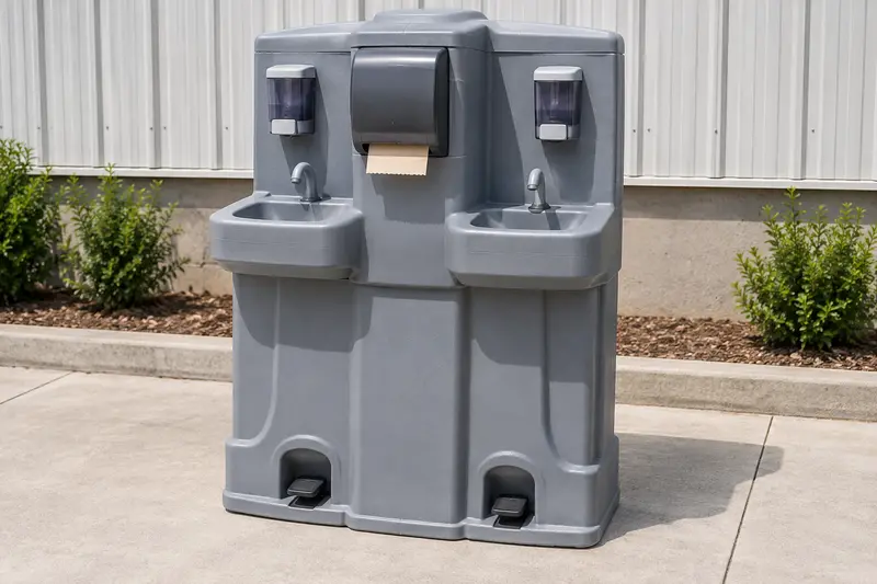 Freestanding handwashing station